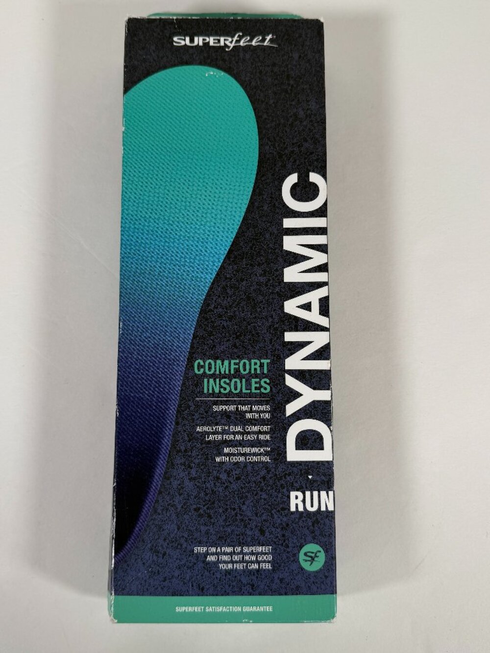Superfeet Run Dynamic Comfort Insoles Unisex Odor Control Durable Aerolyte NWB
